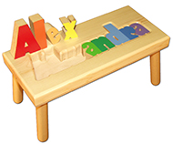 Large Name Puzzle Stool