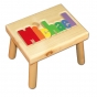 Small Name Puzzle Stool in Primary Colors - Damhorst Toys & Puzzles Inc