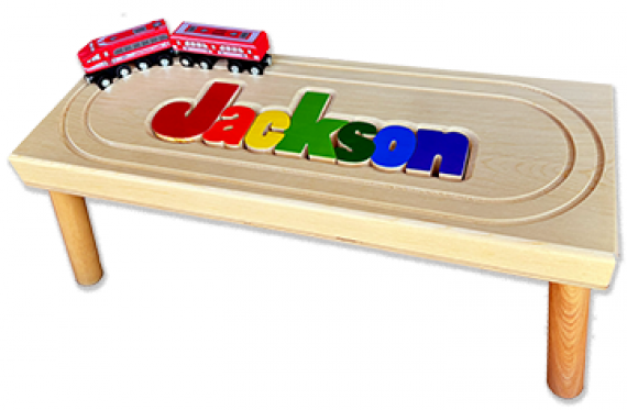 2 Car Locomotive Name Puzzle Stool - Damhorst Toys & Puzzles Inc Store