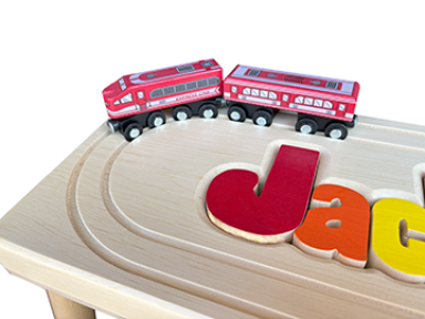 2 Car Locomotive Name Puzzle Stool - Damhorst Toys & Puzzles Inc Store