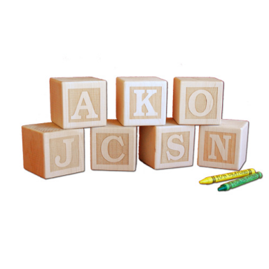 Engraved Letter Blocks - Damhorst Toys & Puzzles Inc Store