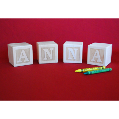 Engraved Letter Blocks - Damhorst Toys & Puzzles Inc Store