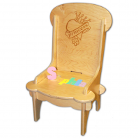 personalized wooden chair