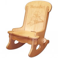 Child's Engraved Rocking Chair