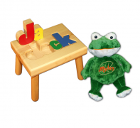 Name Stool and Frog