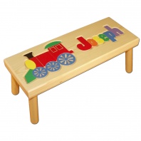 Name and Train Puzzle Stool