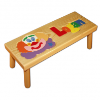 Clown Name Puzzle Stool