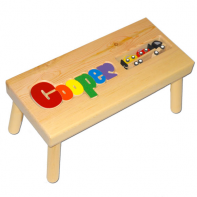 Car Carrier Name Puzzle Stool