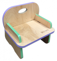 Kinder Chair Engrave Green/Purple