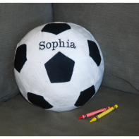 Personalized Embroidered Soccer Pillow