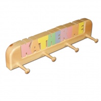 Personalized Coat Rack 4 pegs