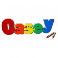 Name Train in Primary Colors - $6.95 per letter