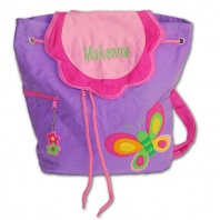 personalized purple back pack