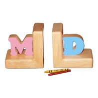 Personalized Bookends - Pastel Colors